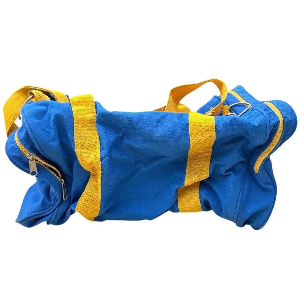 Atlanta U.S. Olympics Games 1996 Bag Visa card Blue Yellow Gym Duffle USA Made